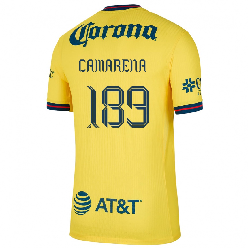 Niño Fútbol Camiseta Luis Camarena #189 Amarillo Azul 1ª Equipación 2024/25 México