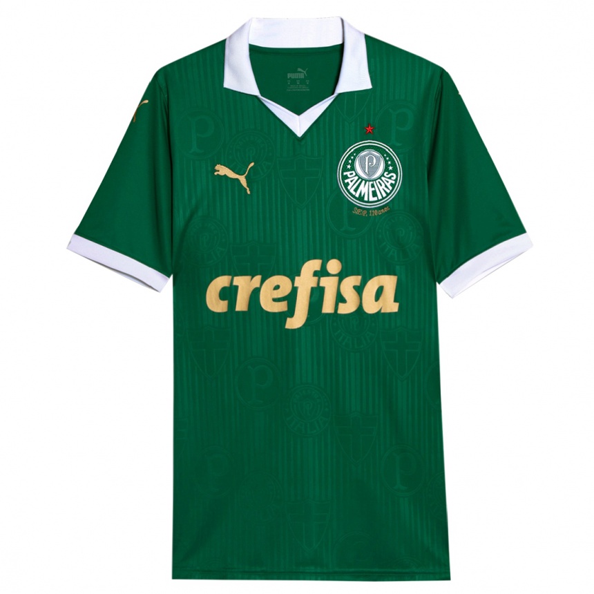 Niño Fútbol Camiseta Su Nombre #0 Verde Blanco 1ª Equipación 2024/25 México