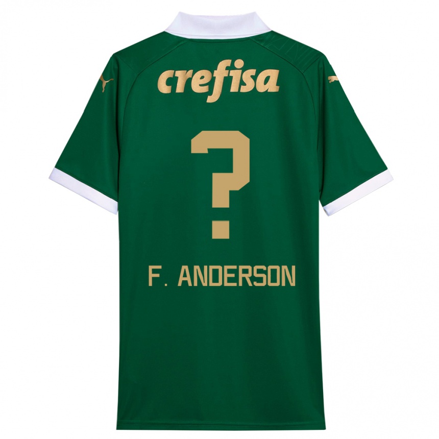 Niño Fútbol Camiseta Felipe Anderson #0 Verde Blanco 1ª Equipación 2024/25 México