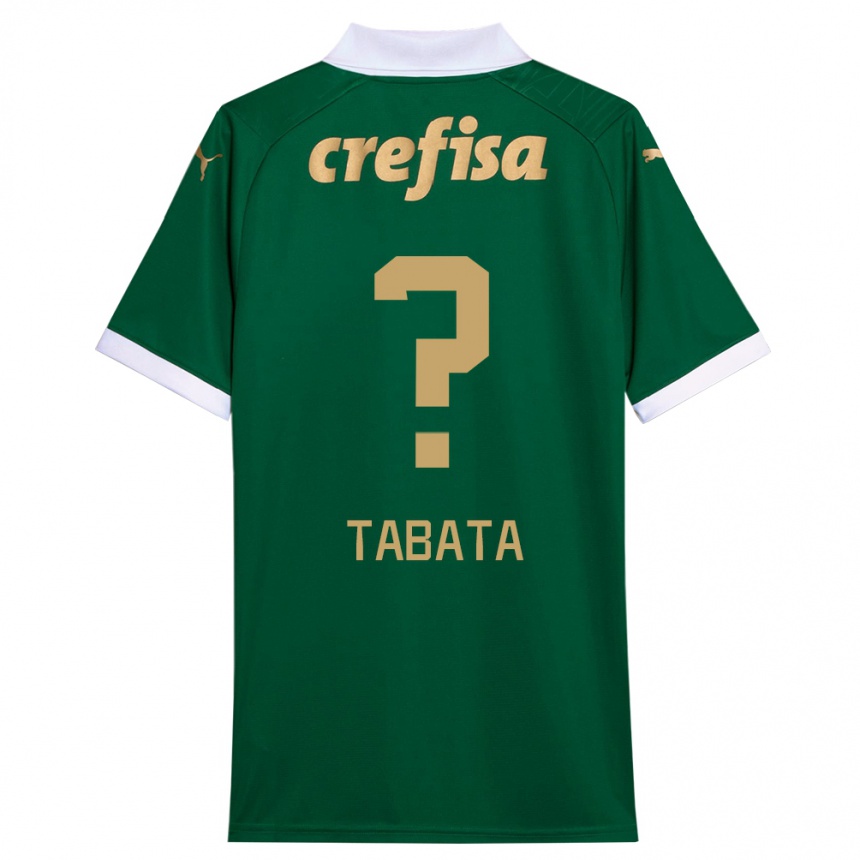 Niño Fútbol Camiseta Bruno Tabata #0 Verde Blanco 1ª Equipación 2024/25 México