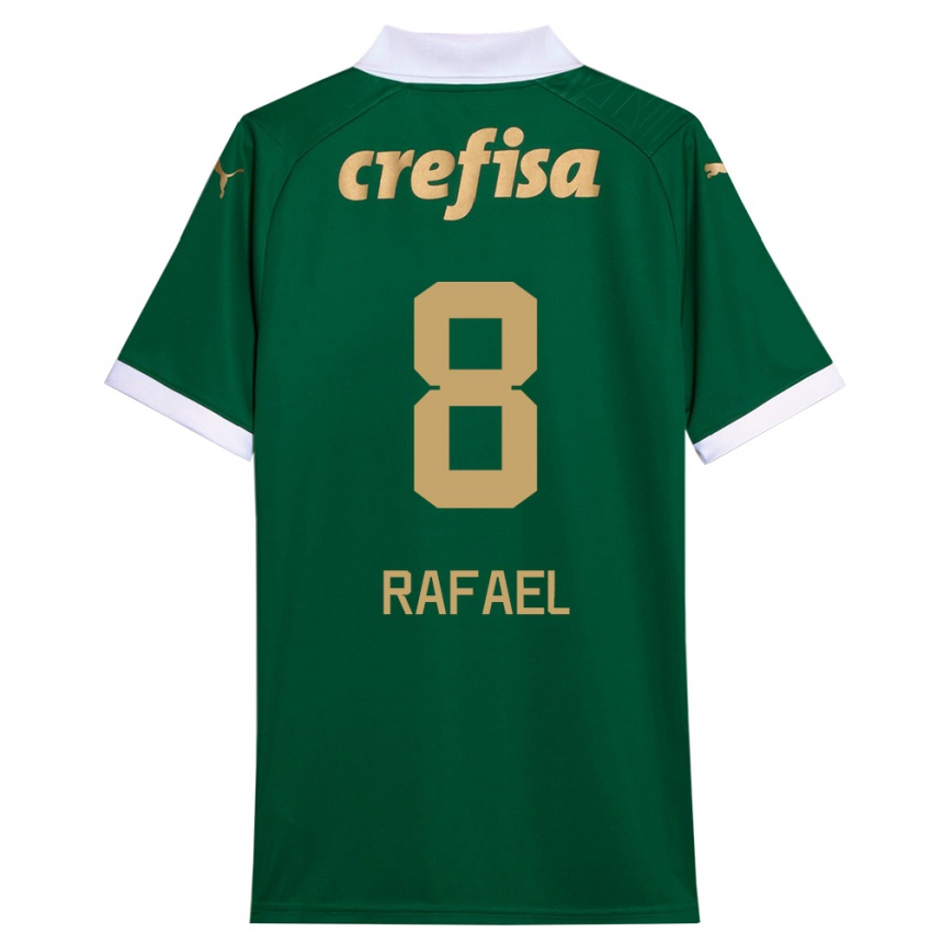 Niño Fútbol Camiseta Zé Rafael #8 Verde Blanco 1ª Equipación 2024/25 México