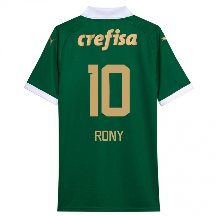 Niño Fútbol Camiseta Rony #10 Verde Blanco 1ª Equipación 2024/25 México