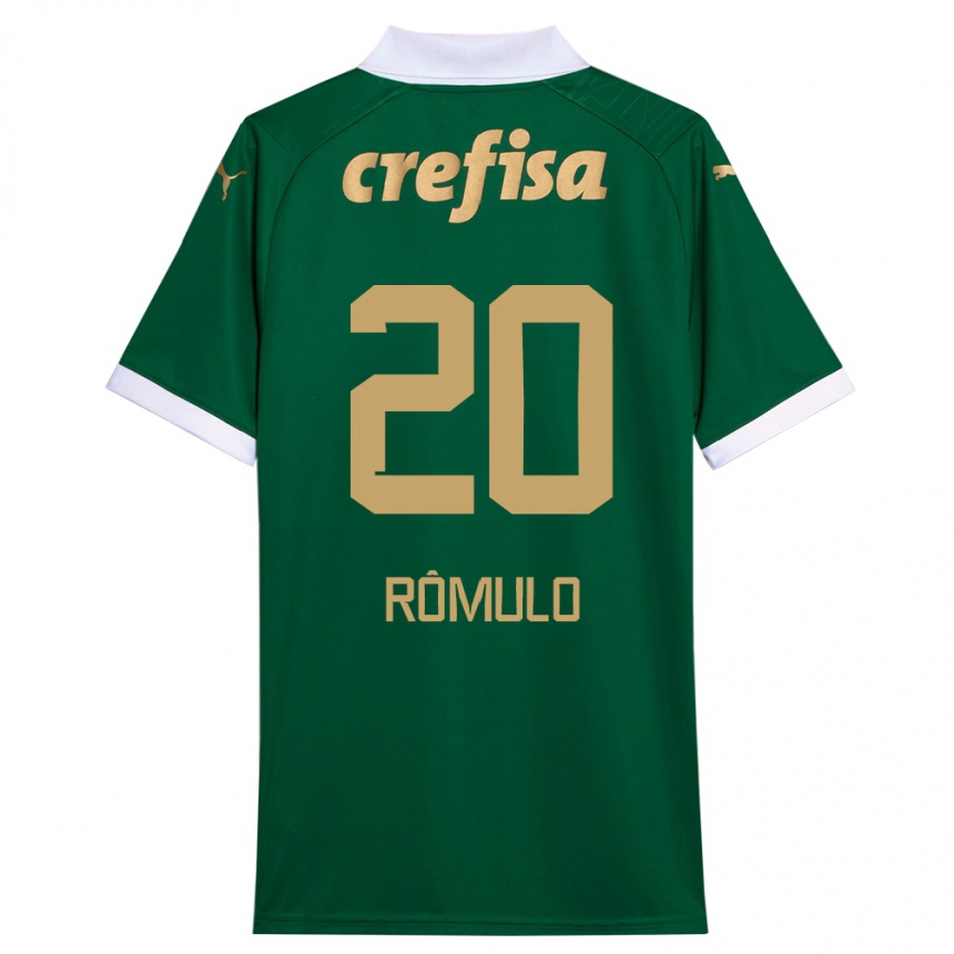 Niño Fútbol Camiseta Rômulo #20 Verde Blanco 1ª Equipación 2024/25 México