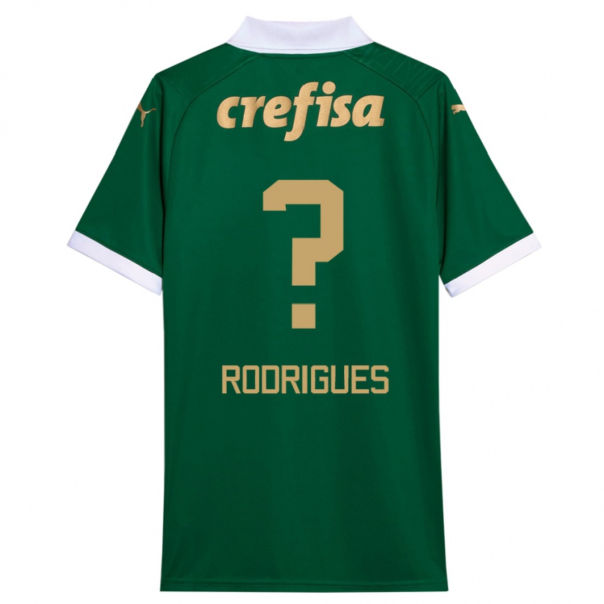 Niño Fútbol Camiseta César Rodrigues #0 Verde Blanco 1ª Equipación 2024/25 México