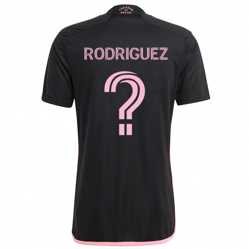 Niño Fútbol Camiseta Emerson Rodríguez #0 Negro 2ª Equipación 2024/25 México