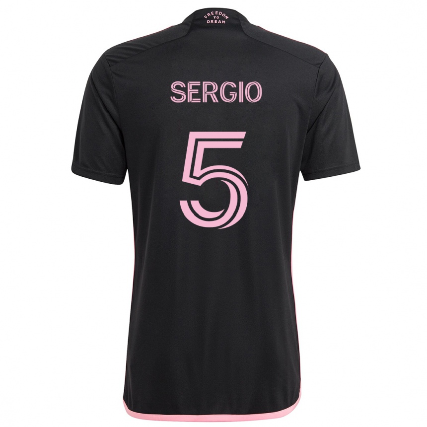 Niño Fútbol Camiseta Sergio Busquets #5 Negro 2ª Equipación 2024/25 México