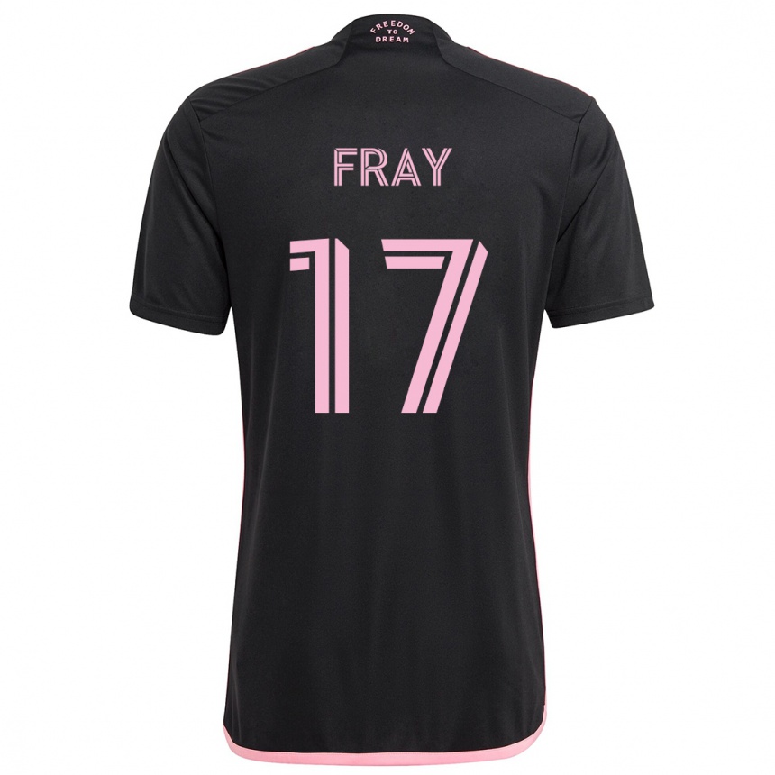 Niño Fútbol Camiseta Ian Fray #17 Negro 2ª Equipación 2024/25 México