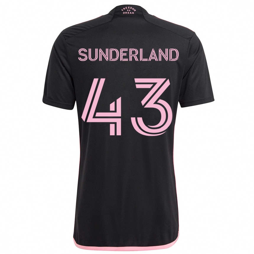 Niño Fútbol Camiseta Lawson Sunderland #43 Negro 2ª Equipación 2024/25 México