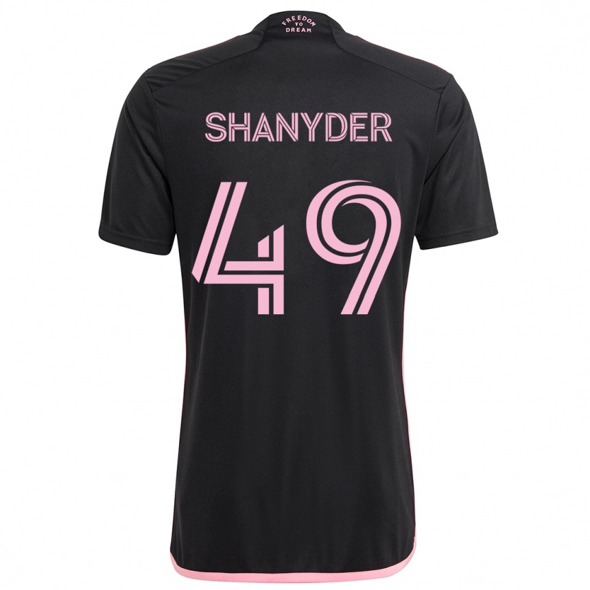 Niño Fútbol Camiseta Shanyder Borgelin #49 Negro 2ª Equipación 2024/25 México