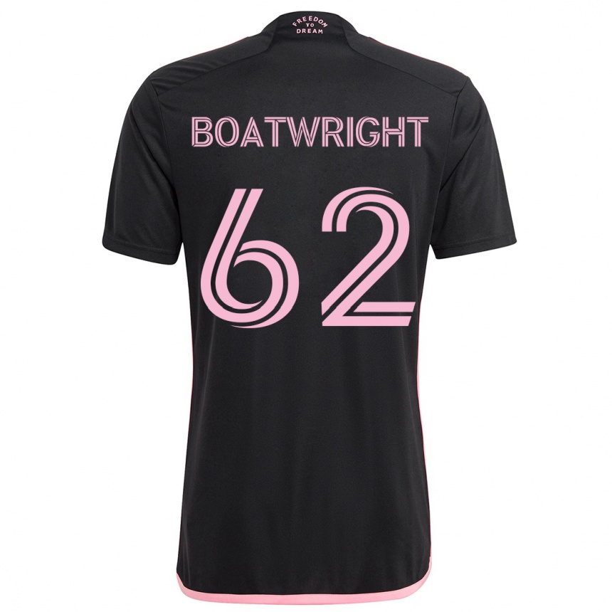 Niño Fútbol Camiseta Israel Boatwright #62 Negro 2ª Equipación 2024/25 México