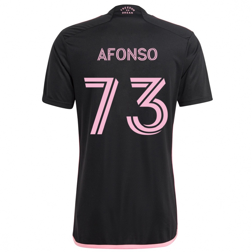 Niño Fútbol Camiseta Leo Afonso #73 Negro 2ª Equipación 2024/25 México