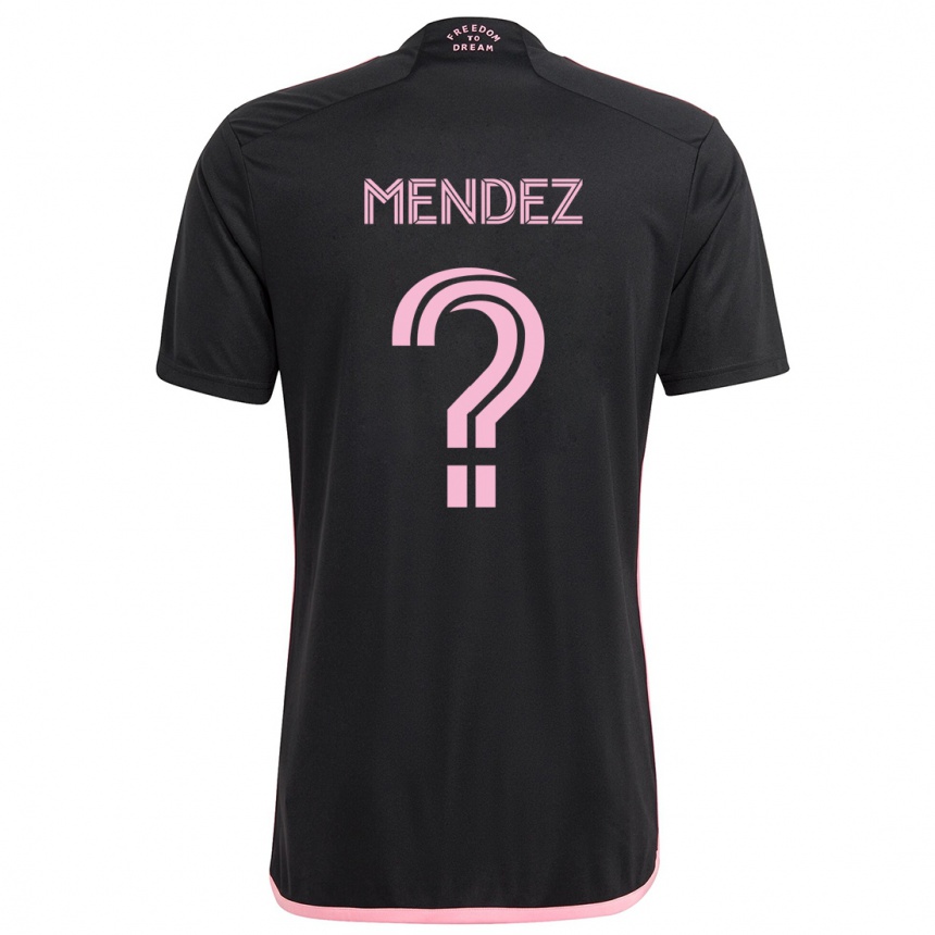 Niño Fútbol Camiseta Dylan Mendez #0 Negro 2ª Equipación 2024/25 México