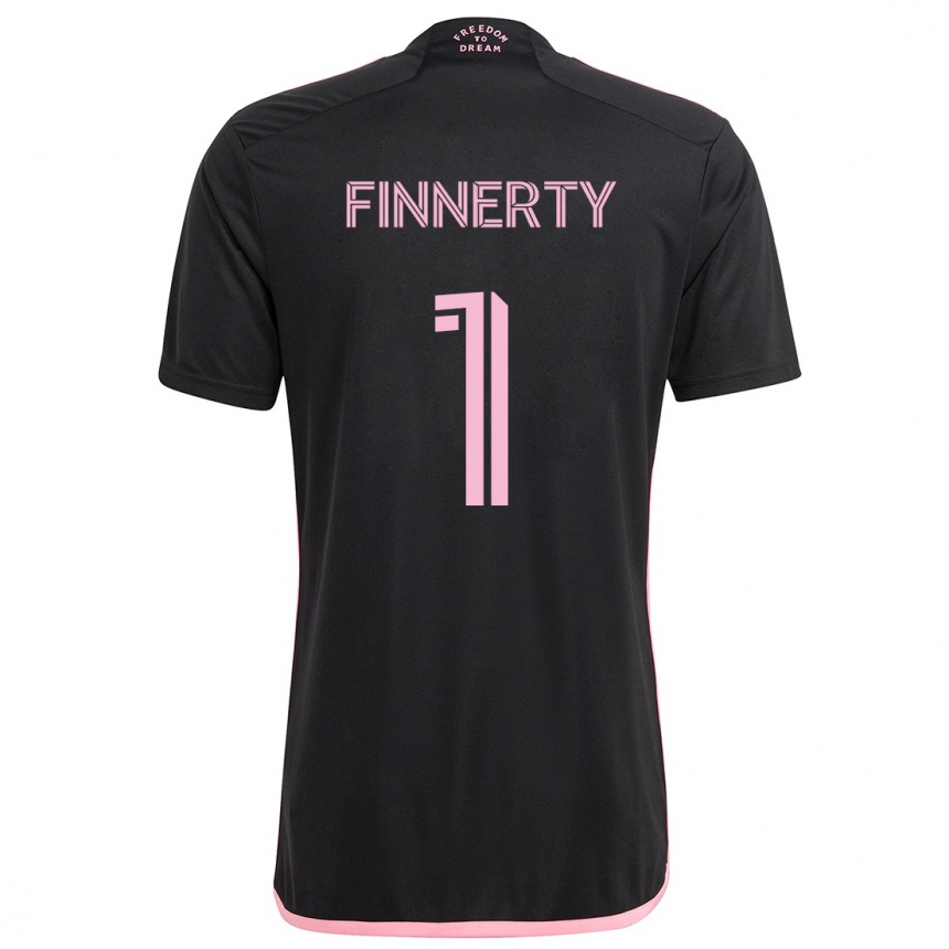 Niño Fútbol Camiseta Owen Finnerty #1 Negro 2ª Equipación 2024/25 México