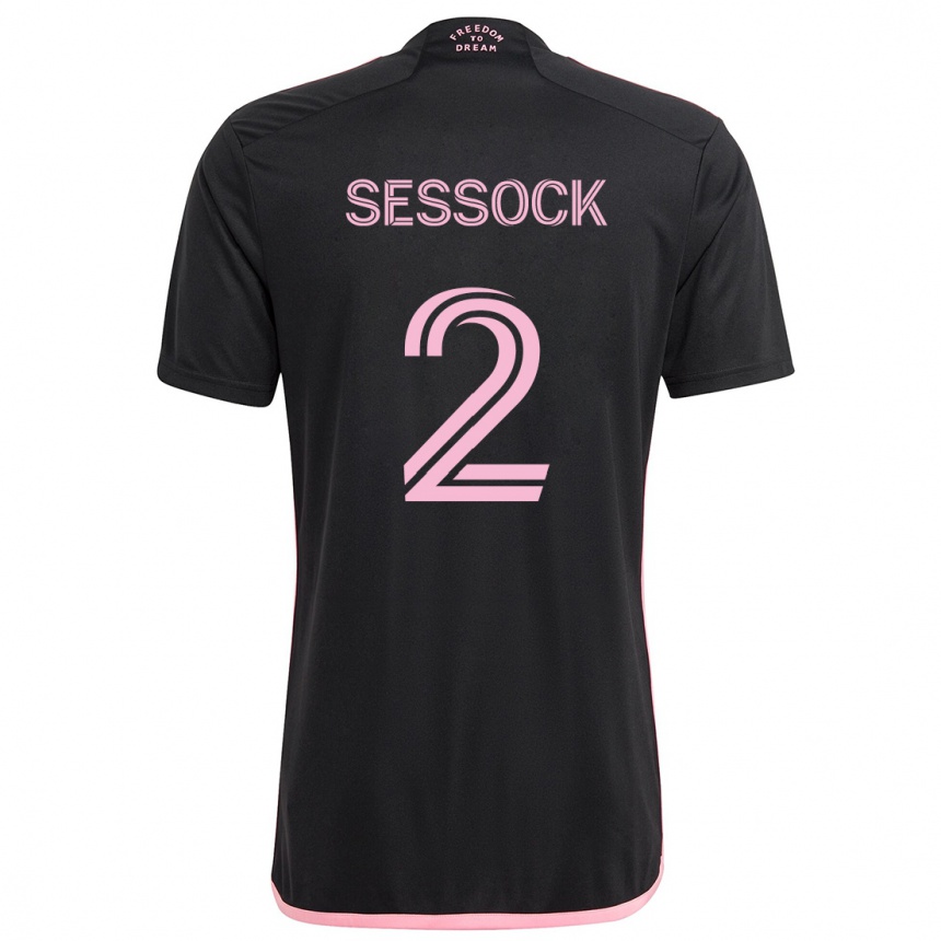 Niño Fútbol Camiseta Nykolas Sessock #2 Negro 2ª Equipación 2024/25 México