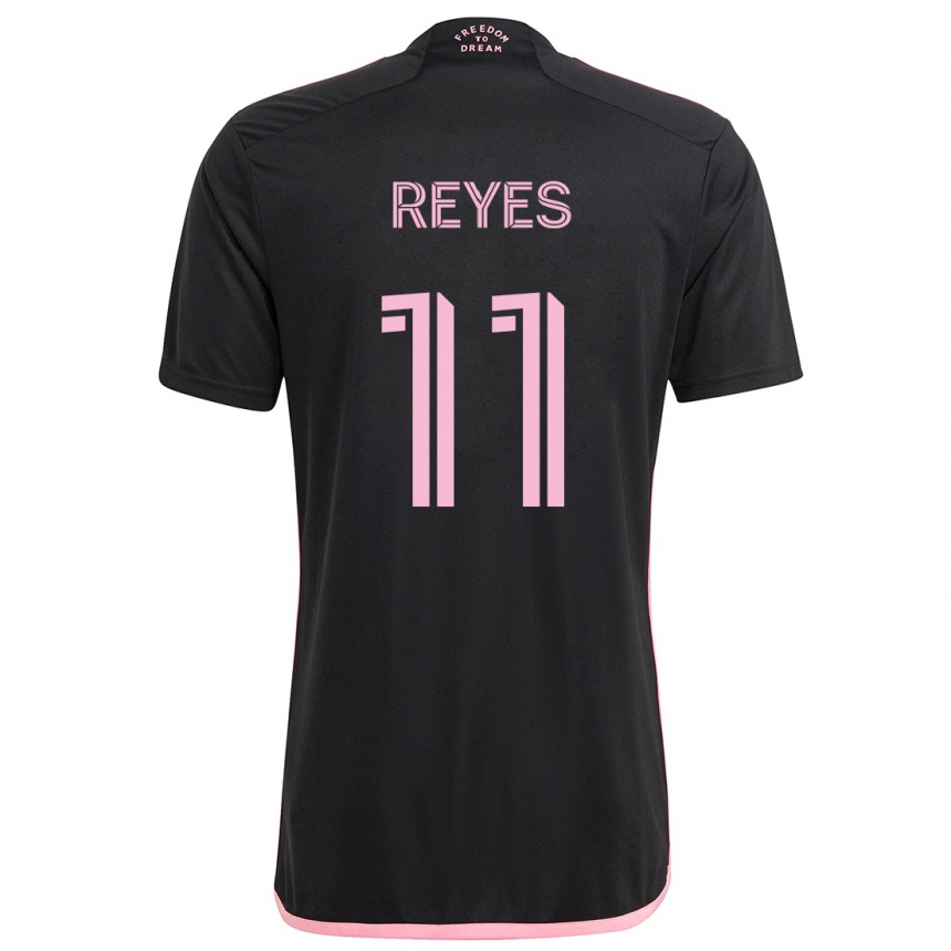 Niño Fútbol Camiseta Dairon Reyes #11 Negro 2ª Equipación 2024/25 México