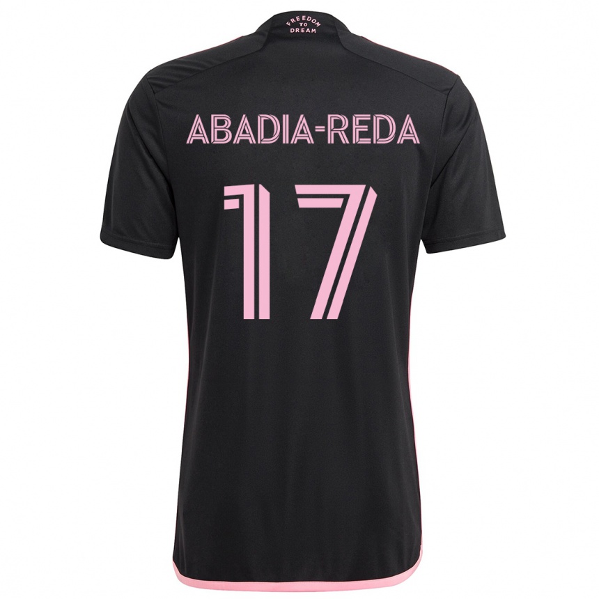 Niño Fútbol Camiseta Ezequiel Abadia-Reda #17 Negro 2ª Equipación 2024/25 México