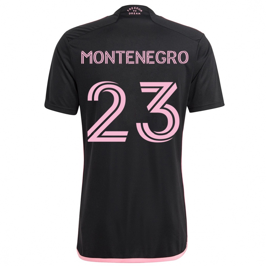 Niño Fútbol Camiseta Ricardo Montenegro #23 Negro 2ª Equipación 2024/25 México