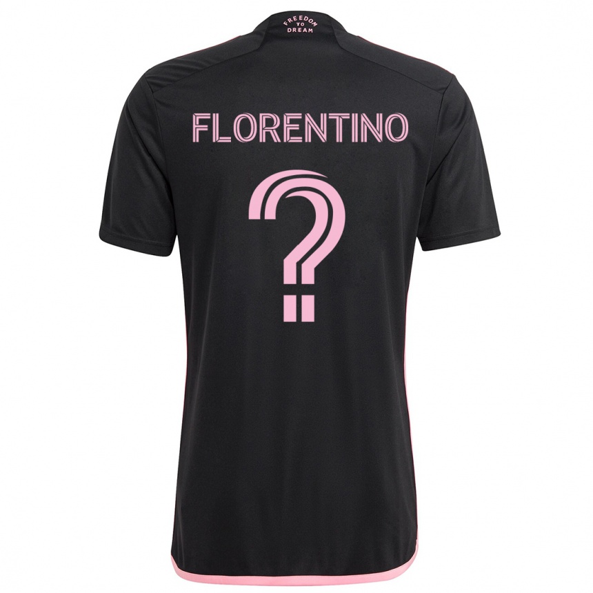 Niño Fútbol Camiseta Gabriel Florentino #0 Negro 2ª Equipación 2024/25 México