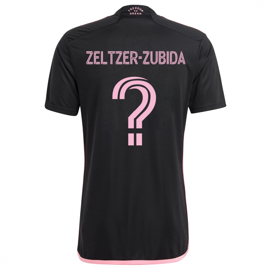 Niño Fútbol Camiseta Idoh Zeltzer-Zubida #0 Negro 2ª Equipación 2024/25 México