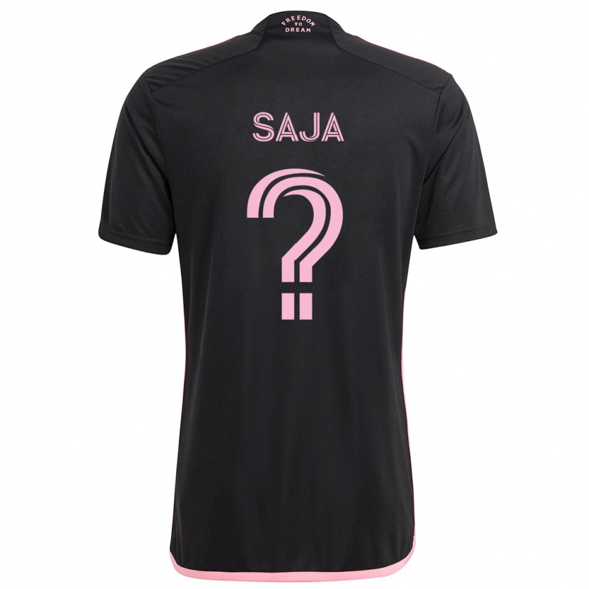 Niño Fútbol Camiseta Mateo Saja #0 Negro 2ª Equipación 2024/25 México