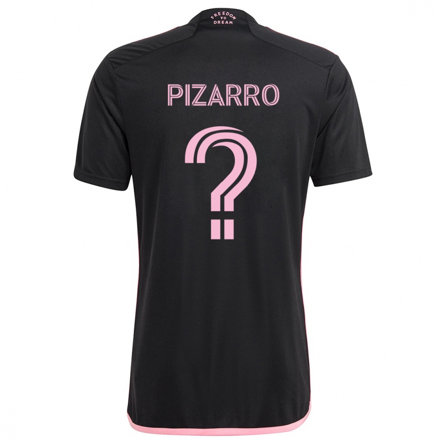 Niño Fútbol Camiseta Rodolfo Pizarro #0 Negro 2ª Equipación 2024/25 México