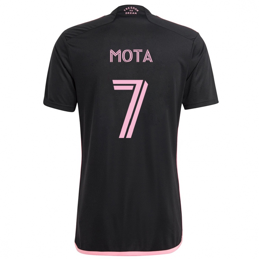 Niño Fútbol Camiseta Jean Mota #7 Negro 2ª Equipación 2024/25 México