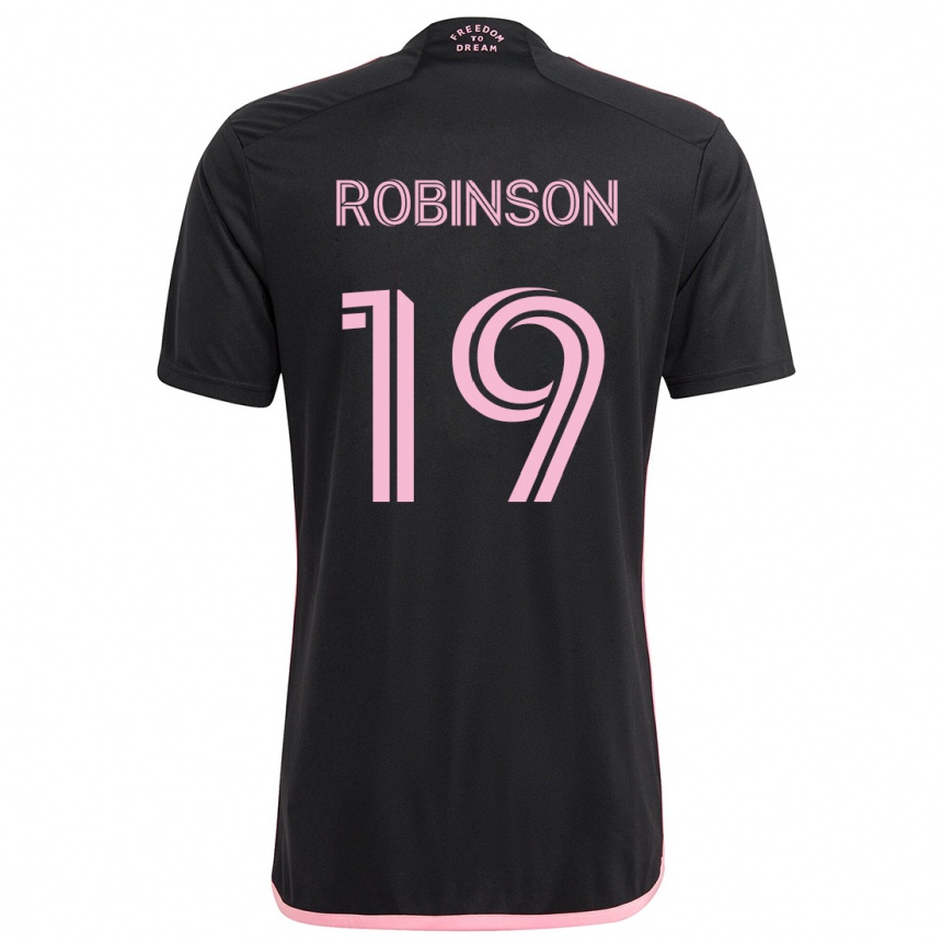 Niño Fútbol Camiseta Robbie Robinson #19 Negro 2ª Equipación 2024/25 México