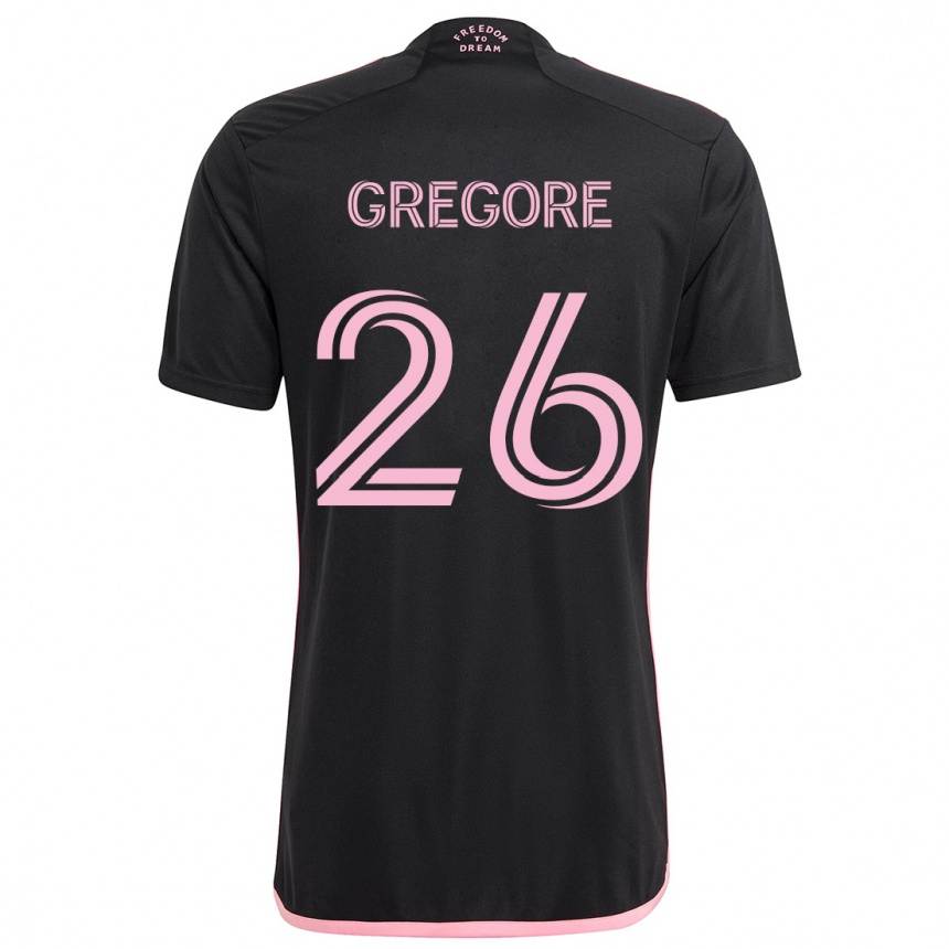 Niño Fútbol Camiseta Gregore #26 Negro 2ª Equipación 2024/25 México