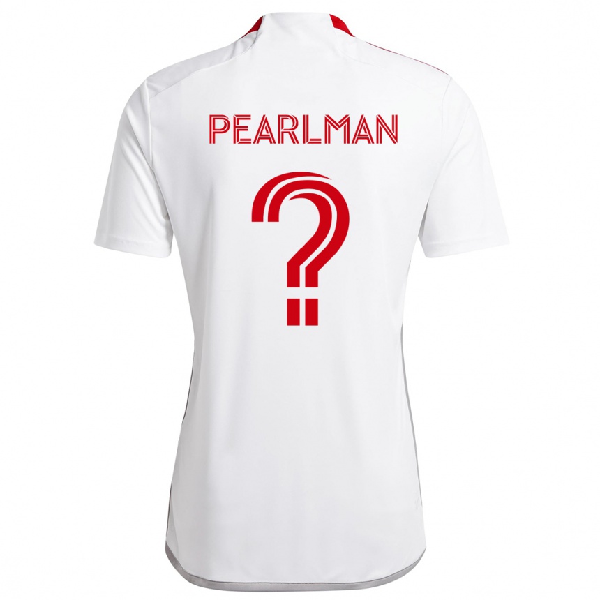 Niño Fútbol Camiseta Adam Pearlman #0 Blanco Rojo 2ª Equipación 2024/25 México