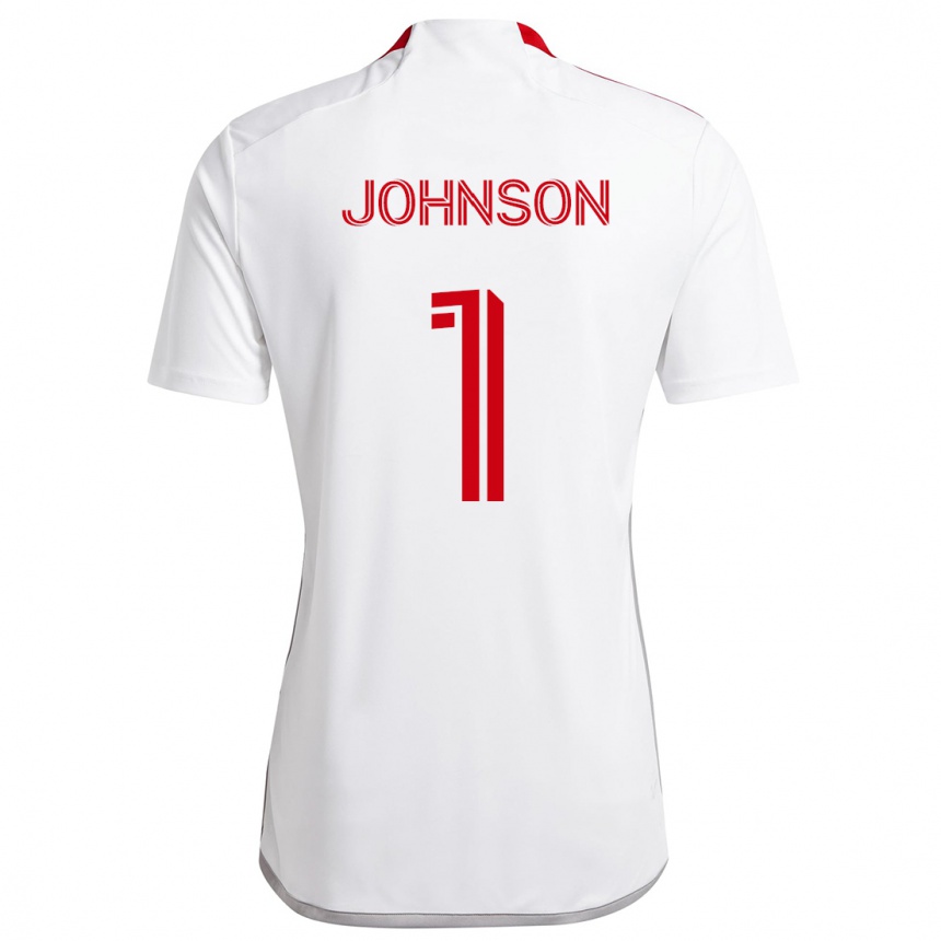 Niño Fútbol Camiseta Sean Johnson #1 Blanco Rojo 2ª Equipación 2024/25 México