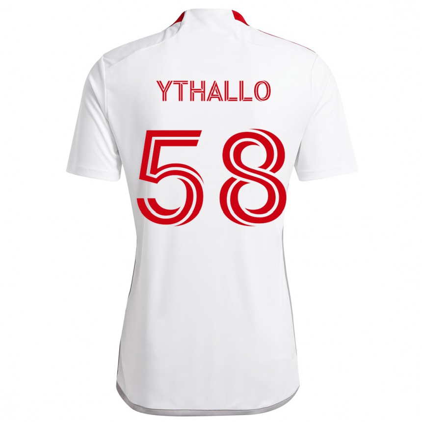 Niño Fútbol Camiseta Ythallo #58 Blanco Rojo 2ª Equipación 2024/25 México