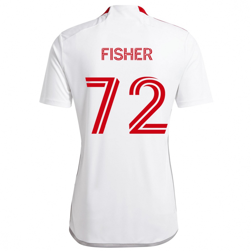 Niño Fútbol Camiseta Mark Fisher #72 Blanco Rojo 2ª Equipación 2024/25 México