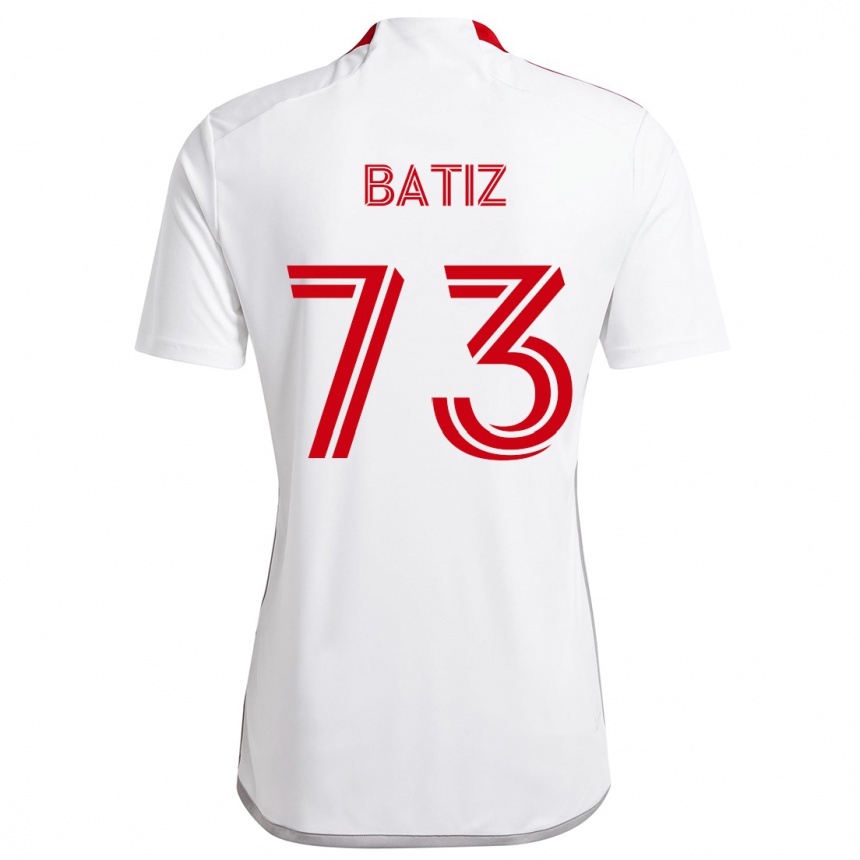 Niño Fútbol Camiseta Jesus Batiz #73 Blanco Rojo 2ª Equipación 2024/25 México