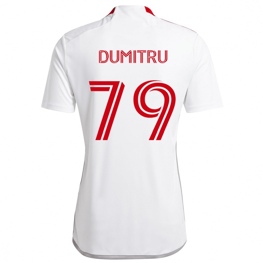 Niño Fútbol Camiseta Andrei Dumitru #79 Blanco Rojo 2ª Equipación 2024/25 México