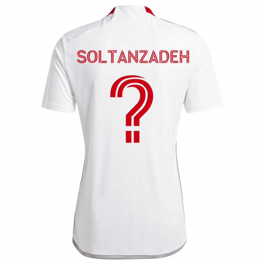 Niño Fútbol Camiseta Shayan Soltanzadeh #0 Blanco Rojo 2ª Equipación 2024/25 México