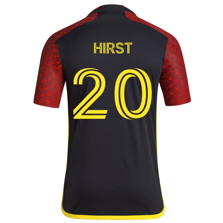 Niño Fútbol Camiseta Sophie Hirst #20 Negro Rojo 2ª Equipación 2024/25 México