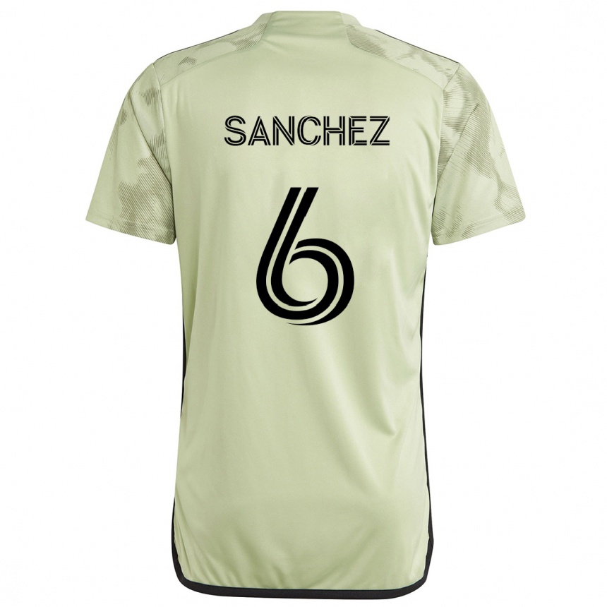 Niño Fútbol Camiseta Ilie Sánchez #6 Verde Claro 2ª Equipación 2024/25 México