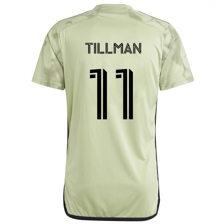 Niño Fútbol Camiseta Timothy Tillman #11 Verde Claro 2ª Equipación 2024/25 México