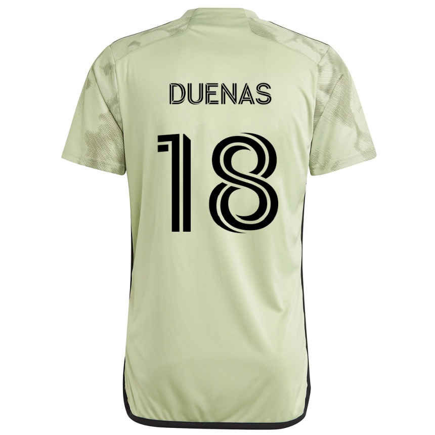 Niño Fútbol Camiseta Érik Dueñas #18 Verde Claro 2ª Equipación 2024/25 México