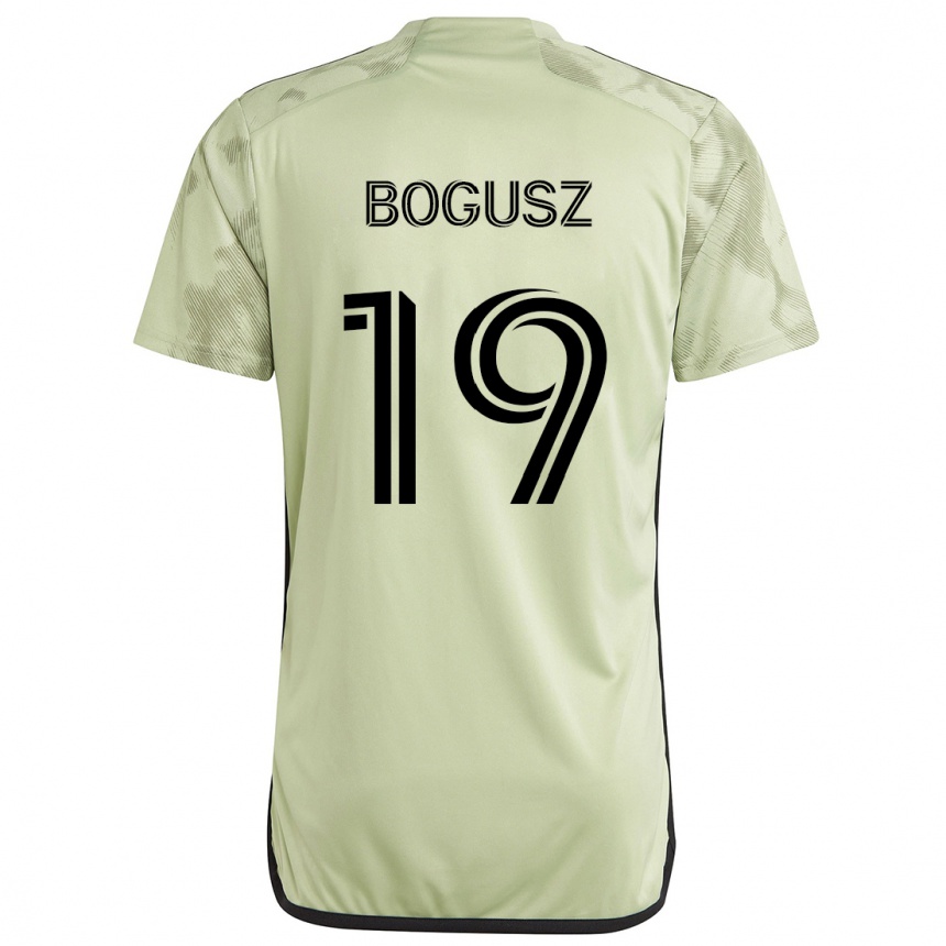 Niño Fútbol Camiseta Mateusz Bogusz #19 Verde Claro 2ª Equipación 2024/25 México