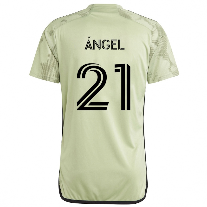 Niño Fútbol Camiseta Tomás Ángel #21 Verde Claro 2ª Equipación 2024/25 México