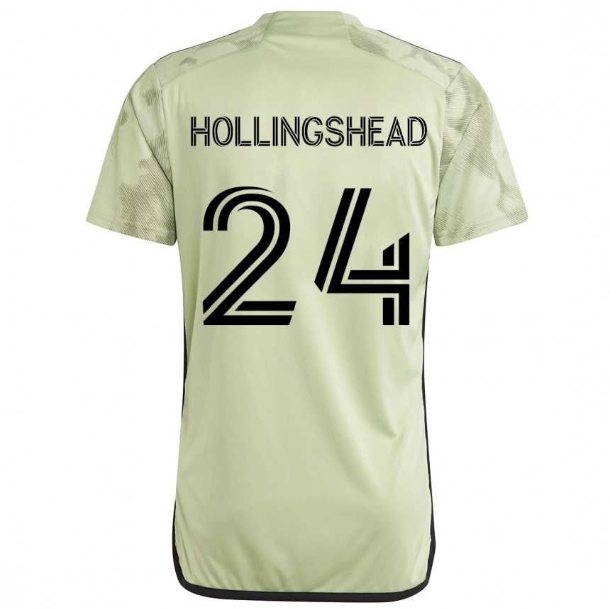 Niño Fútbol Camiseta Ryan Hollingshead #24 Verde Claro 2ª Equipación 2024/25 México