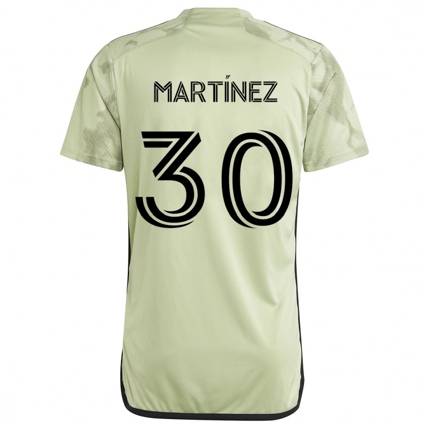 Niño Fútbol Camiseta David Martínez #30 Verde Claro 2ª Equipación 2024/25 México