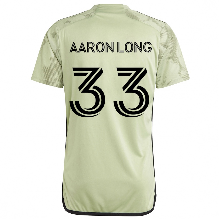 Niño Fútbol Camiseta Aaron Long #33 Verde Claro 2ª Equipación 2024/25 México