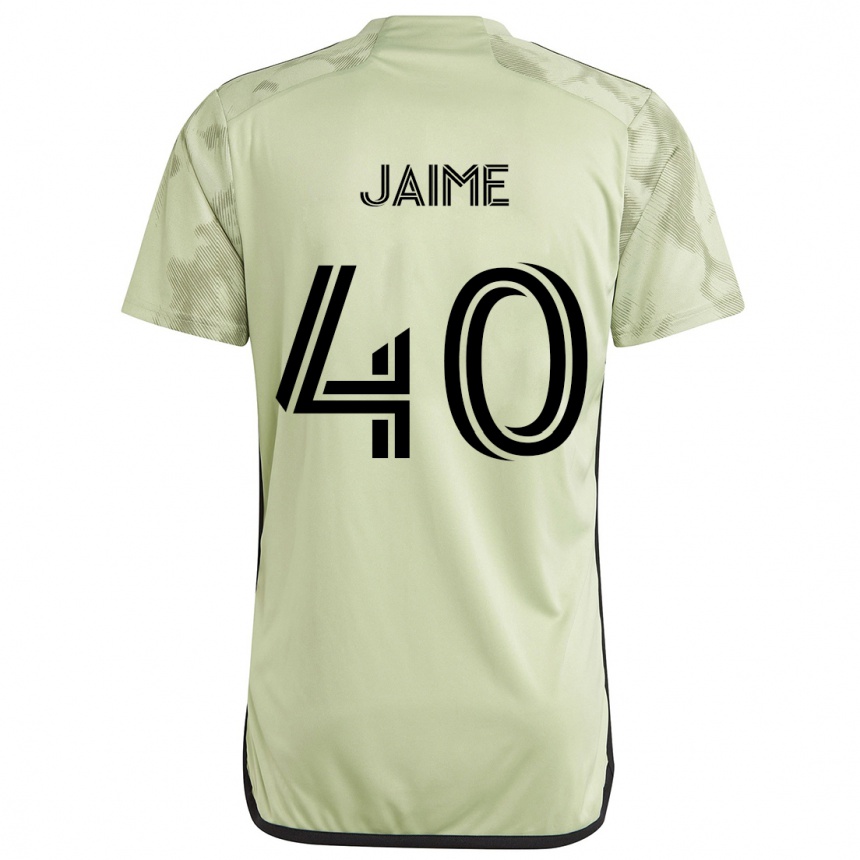 Niño Fútbol Camiseta Christopher Jaime #40 Verde Claro 2ª Equipación 2024/25 México