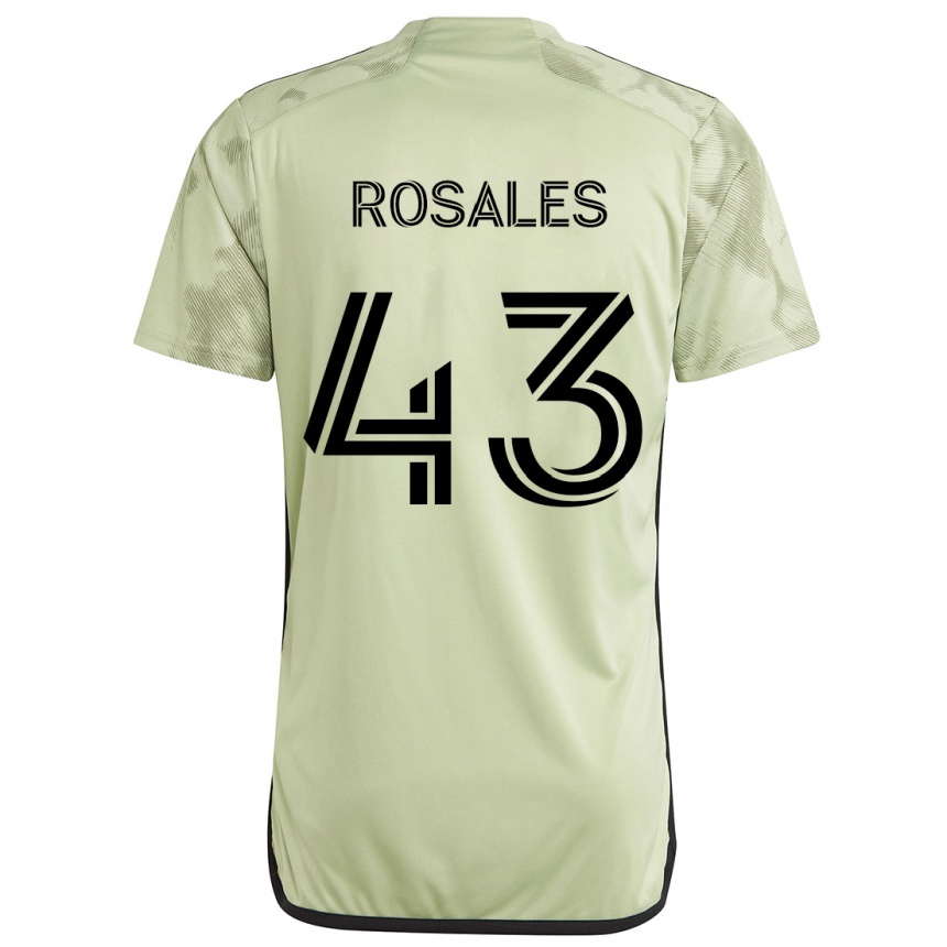 Niño Fútbol Camiseta Diego Rosales #43 Verde Claro 2ª Equipación 2024/25 México