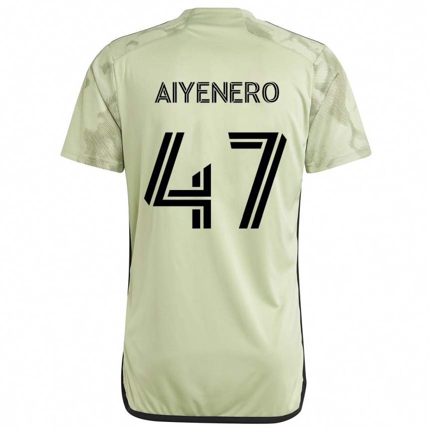 Niño Fútbol Camiseta Marius Aiyenero #47 Verde Claro 2ª Equipación 2024/25 México