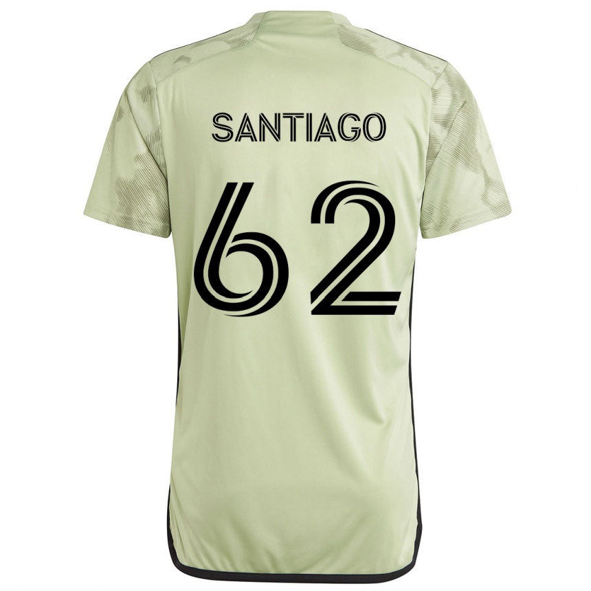 Niño Fútbol Camiseta Joshua Santiago #62 Verde Claro 2ª Equipación 2024/25 México