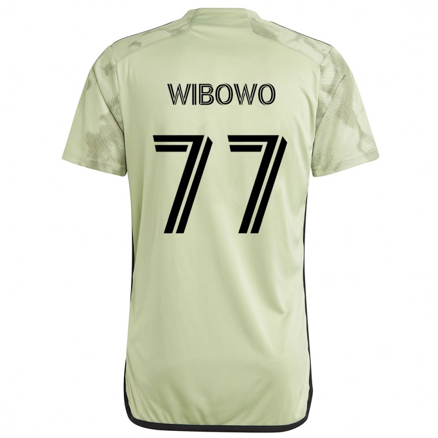 Niño Fútbol Camiseta Adrian Wibowo #77 Verde Claro 2ª Equipación 2024/25 México