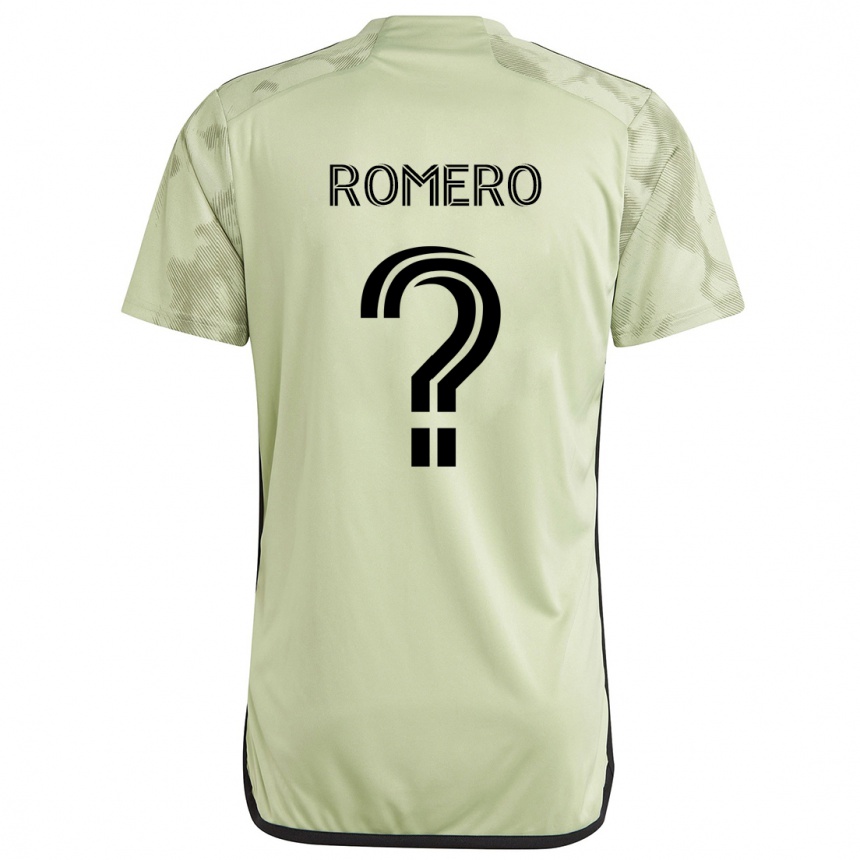 Niño Fútbol Camiseta James Romero #0 Verde Claro 2ª Equipación 2024/25 México